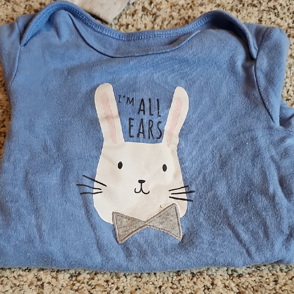 Blue Bunny Graphic Kids Shirt